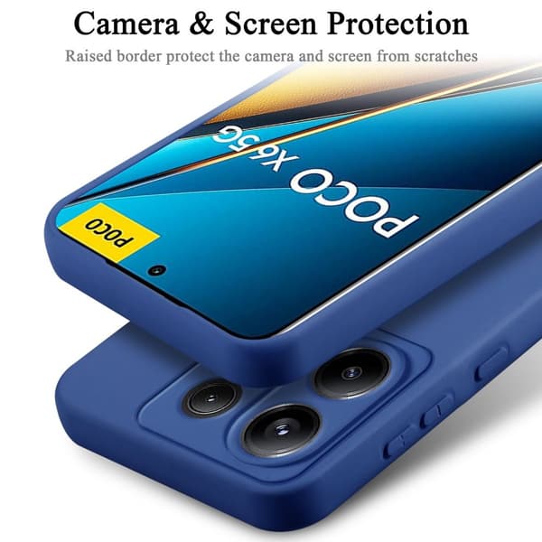 Xiaomi Poco X6 Skal Fodral av flexibelt TPU-silikon Case Cover