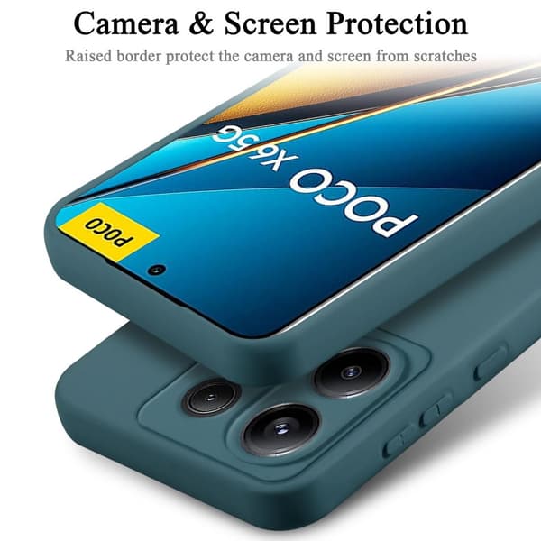 Xiaomi Poco X6 Skal Fodral av flexibelt TPU-silikon Case Cover