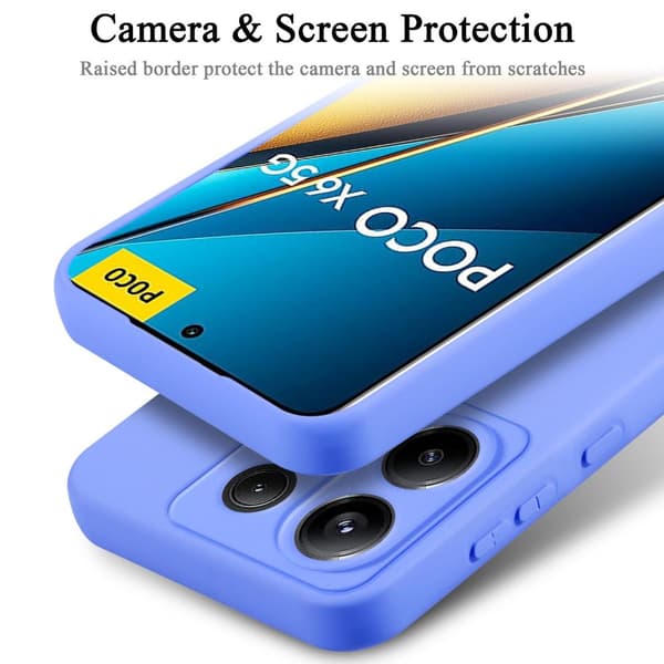 Xiaomi Poco X6 Skal Fodral av flexibelt TPU-silikon Case Cover
