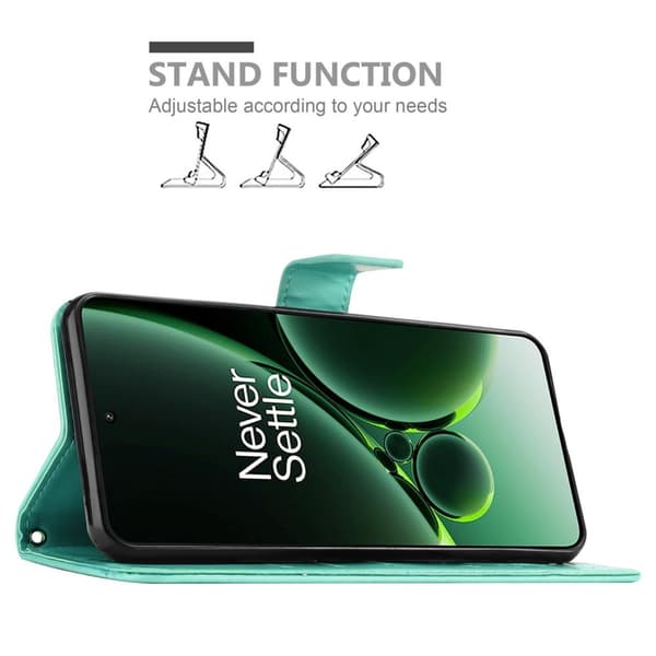 Deksel til OnePlus Nord 3 5G Lommebokdeksel i blomster design med magnetisk lukking, stativfunksjon og kortplasser
