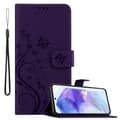 Miniatyrbilde 1 av 6: Deksel til Samsung Galaxy A55 Lommebokdeksel i blomster design med magnetisk lukking, stativfunksjon og kortplasser