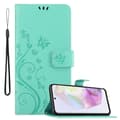 Miniatyrbilde 1 av 6: Deksel til Samsung Galaxy A35 Lommebokdeksel i blomster design med magnetisk lukking, stativfunksjon og kortplasser
