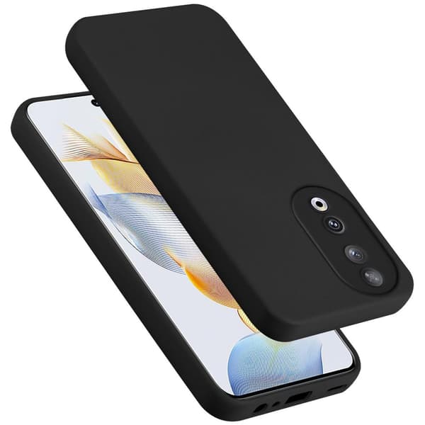 Deksel til Honor 90 Silikondeksel TPU Case Cover Liquid Svart