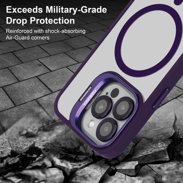 iPhone 14 PRO MAX Skal Fodral kompatibelt med MagSafe stativfunktion inklusive kameralinsskydd