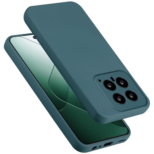 Xiaomi 14 Skal Fodral av flexibelt TPU-silikon Case Cover LIQUID GRÖN