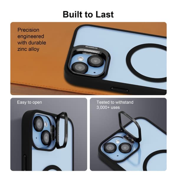 iPhone 14 PLUS Skal Fodral kompatibelt med MagSafe stativfunktion inklusive kameralinsskydd