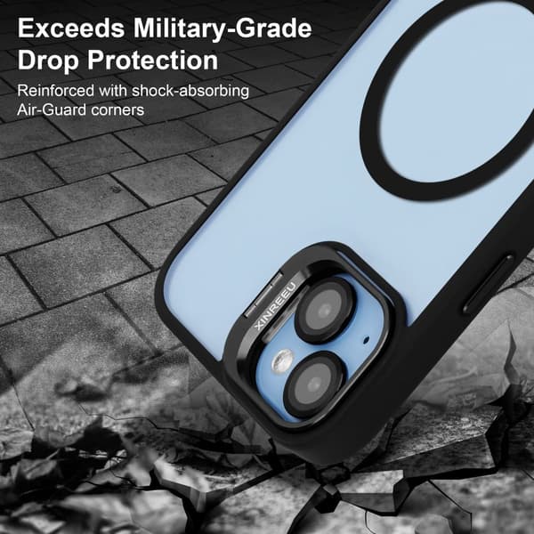 iPhone 14 PLUS Skal Fodral kompatibelt med MagSafe stativfunktion inklusive kameralinsskydd