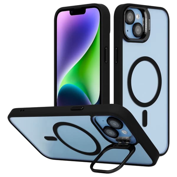 iPhone 14 PLUS Skal Fodral kompatibelt med MagSafe stativfunktion inklusive kameralinsskydd