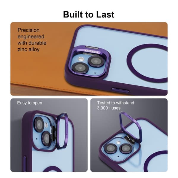 iPhone 14 PLUS Skal Fodral kompatibelt med MagSafe stativfunktion inklusive kameralinsskydd