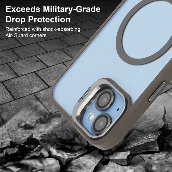 iPhone 14 PLUS Skal Fodral kompatibelt med MagSafe stativfunktion inklusive kameralinsskydd