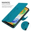 Miniatyrbilde 4 av 6: Deksel til Samsung Galaxy A04s / A13 5G / M13 5G Lommebokdeksel i blomster design med magnetisk lukking, stativfunksjon og kortplasser