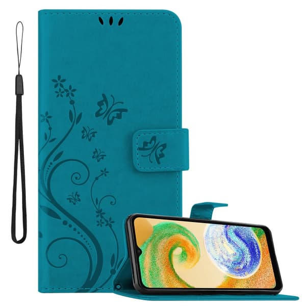 Deksel til Samsung Galaxy A04s / A13 5G / M13 5G Lommebokdeksel i blomster design med magnetisk lukking, stativfunksjon og kortplasser