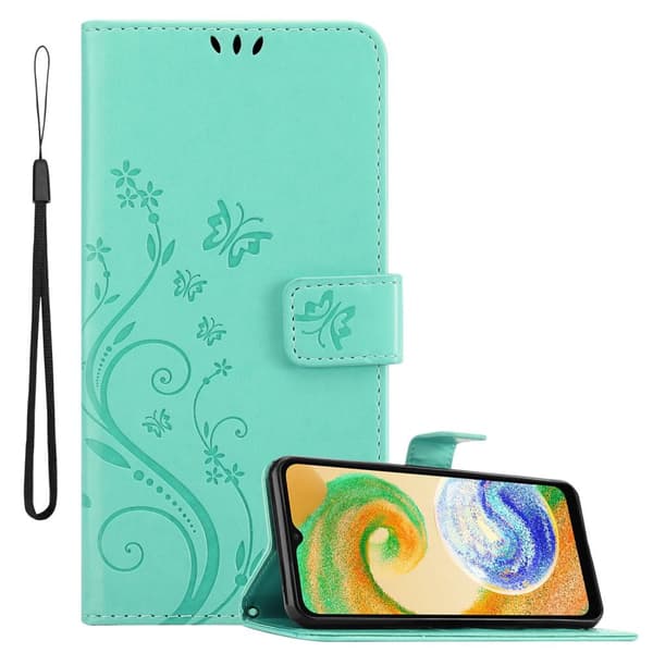 Deksel til Samsung Galaxy A04s / A13 5G / M13 5G Lommebokdeksel i blomster design med magnetisk lukking, stativfunksjon og kortplasser