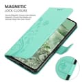 Miniatyrbild 4 av 6: Google Pixel 8 Skal Fodral i blomdesign Mobilskydd Case Cover med magnetisk stängning, ståfunktion och kortplatser