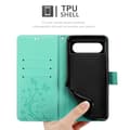Miniatyrbild 5 av 6: Google Pixel 8 Skal Fodral i blomdesign Mobilskydd Case Cover med magnetisk stängning, ståfunktion och kortplatser