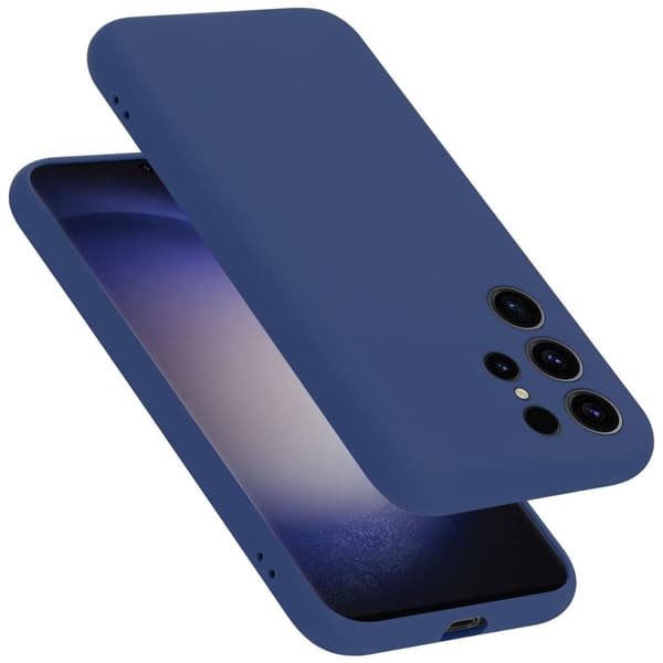 Deksel til Samsung Galaxy S24 ULTRA Silikondeksel TPU Case Cover Liquid Blå
