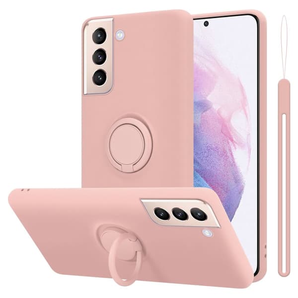 Silikondeksel til Samsung Galaxy S24 PLUS Deksel av fleksibelt TPU-silikon Liquid Rosa