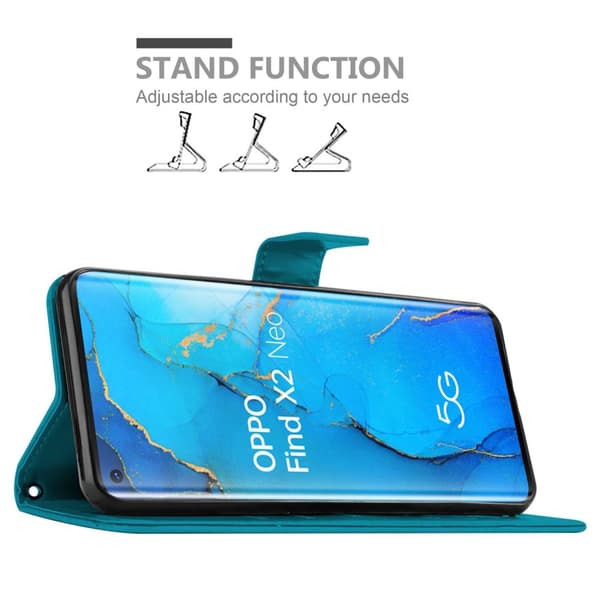 Oppo FIND X2 NEO Pungetui Cover Blomster ()