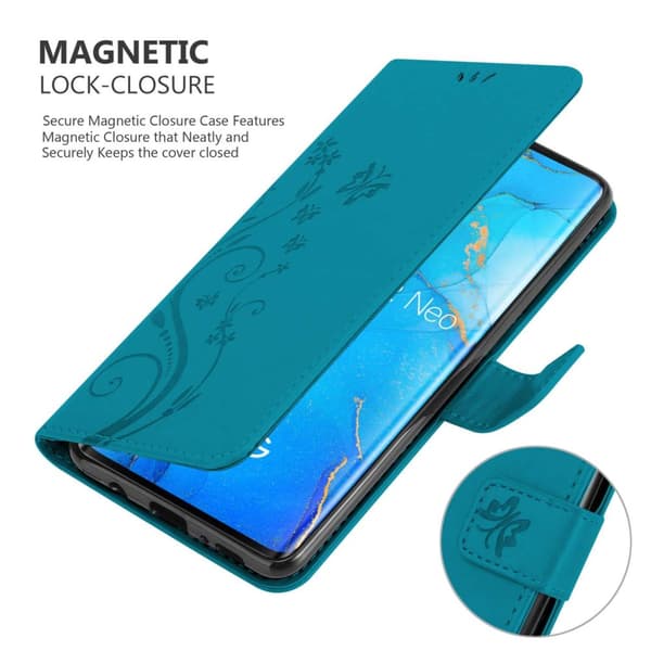 Oppo FIND X2 NEO Pungetui Cover Blomster ()