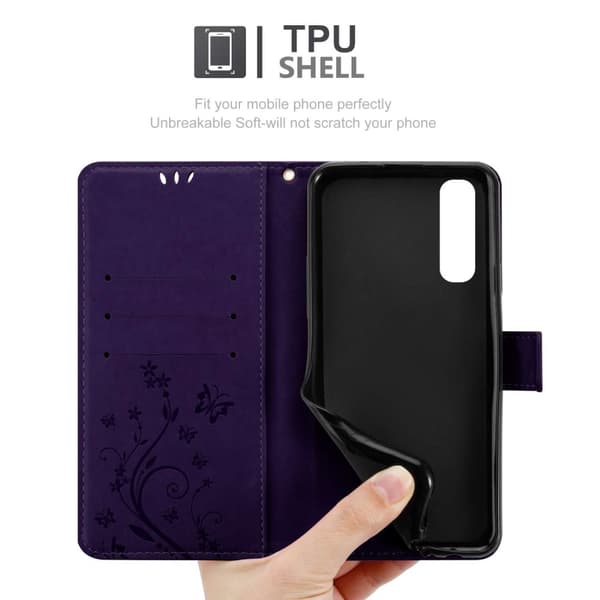 Oppo FIND X2 NEO Pungetui Cover Blomster ()
