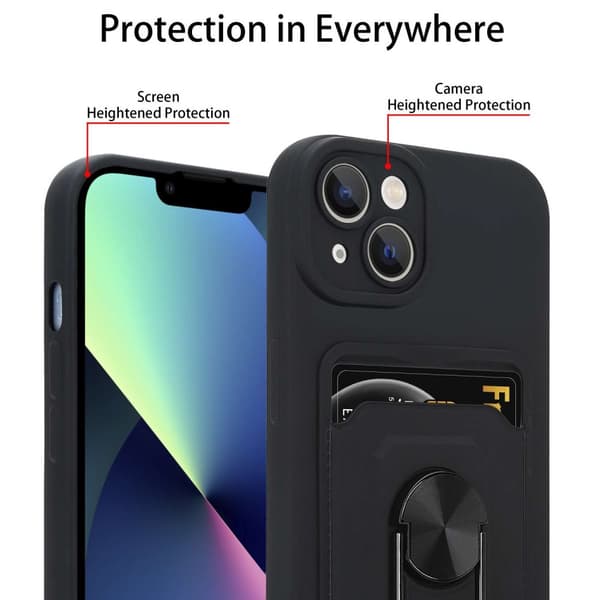 iPhone 14 PLUS Etui Kæde Cover(Sort)