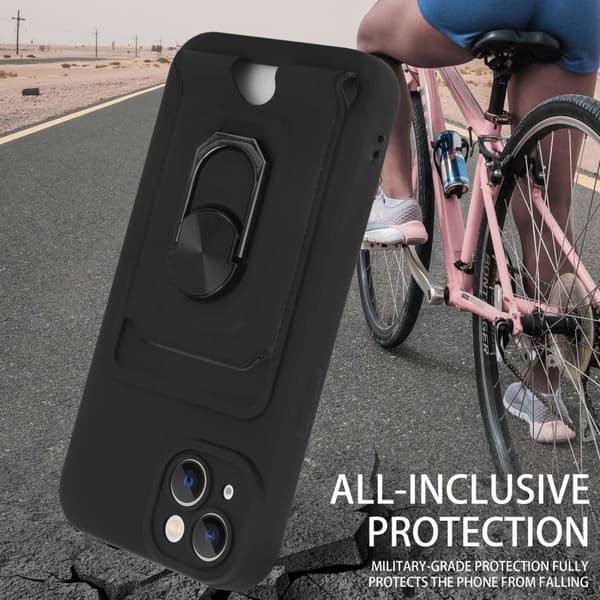 iPhone 14 PLUS Etui Kæde Cover(Sort)