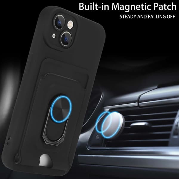 iPhone 14 PLUS Etui Kæde Cover(Sort)