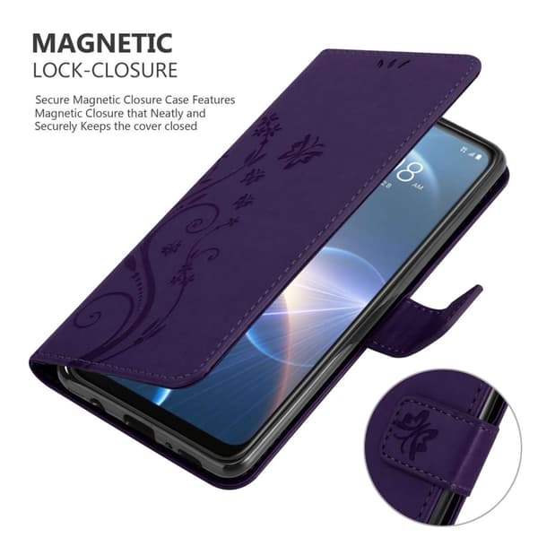 HTC Desire 22 PRO Pungetui Cover Blomster ()