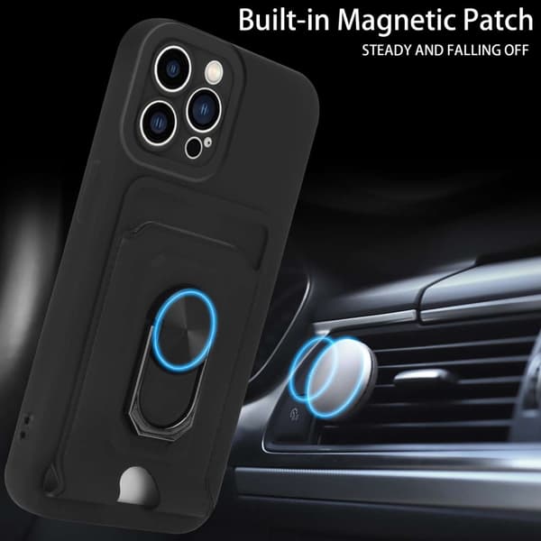 iPhone 15 PRO Etui Kæde Cover(Sort)