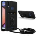 Miniatyrbillede 1 af 7: Samsung Galaxy A10s / M01s Etui Kæde Cover(Sort)