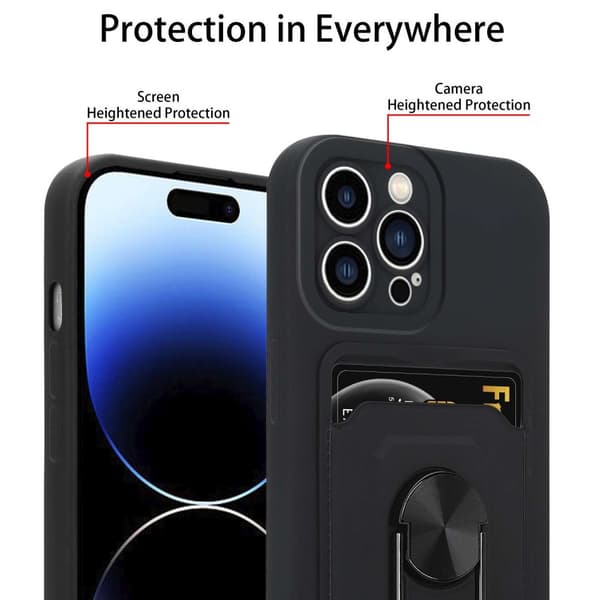 iPhone 14 PRO Deksel Kjede for mobiltelefoner med stativfunksjon