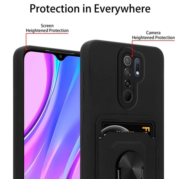 Xiaomi RedMi 9 Etui Kæde Cover(Sort)