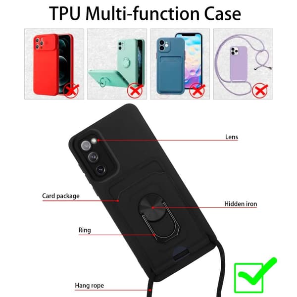 Samsung Galaxy S20 FE Deksel Kjede for mobiltelefoner med stativfunksjon