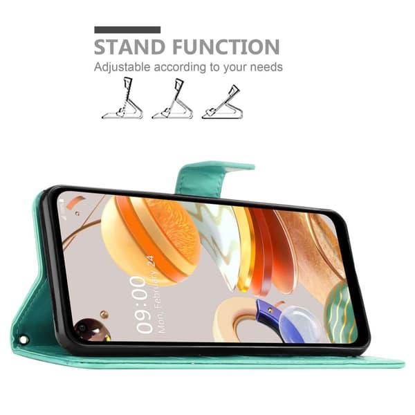 LG K61 Pungetui Cover Blomster ()