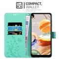 Miniatyrbillede 2 af 7: LG K61 Pungetui Cover Blomster ()