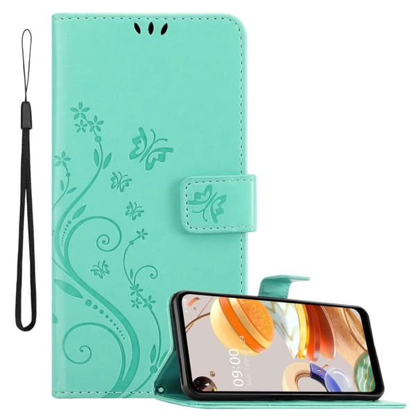 LG K61 Pungetui Cover Blomster ()