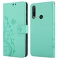 Miniatyrbilde 7 av 7: Deksel til Honor 9X Lommebokdeksel i blomster design med magnetisk lukking, stativfunksjon og kortplasser