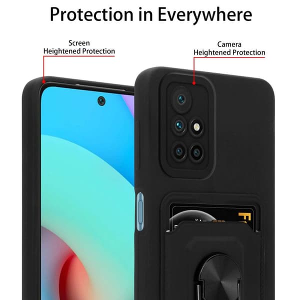 Xiaomi RedMi 10 4G Etui Kæde Cover(Sort)