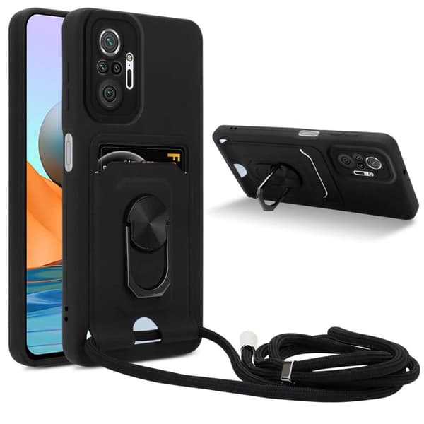 Xiaomi RedMi NOTE 10 PRO Etui Kæde Cover(Sort)