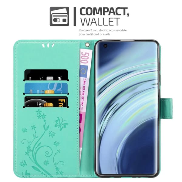 Deksel til Xiaomi Mi 11 5G Lommebokdeksel i blomster design med magnetisk lukking, stativfunksjon og kortplasser
