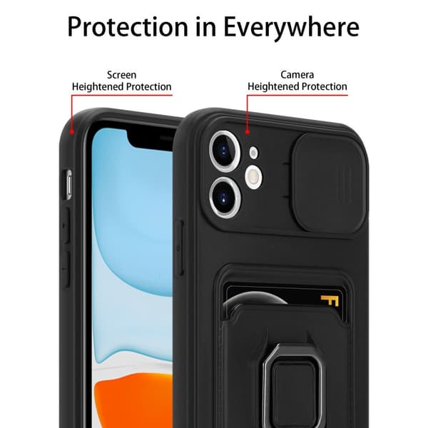 iPhone 11 Deksel Kjede for mobiltelefoner med stativfunksjon