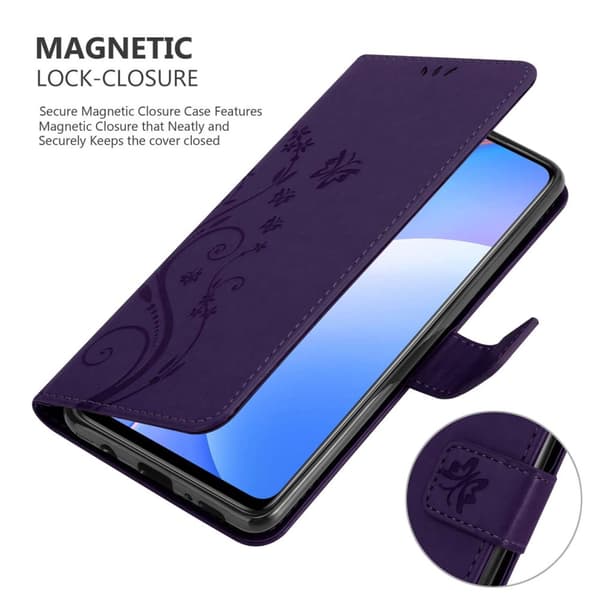 Xiaomi Mi 10T LITE Skal Fodral i blomdesign Mobilskydd Case Cover med magnetisk stängning, ståfunktion och kortplatser