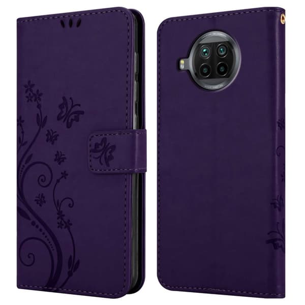 Xiaomi Mi 10T LITE Skal Fodral i blomdesign Mobilskydd Case Cover med magnetisk stängning, ståfunktion och kortplatser