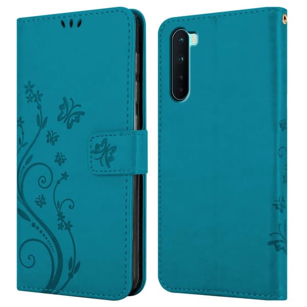 OnePlus Nord Pungetui Cover Blomster ()