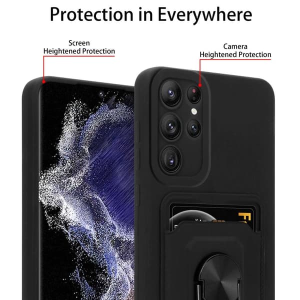 Samsung Galaxy S22 ULTRA Etui Kæde Cover(Sort)