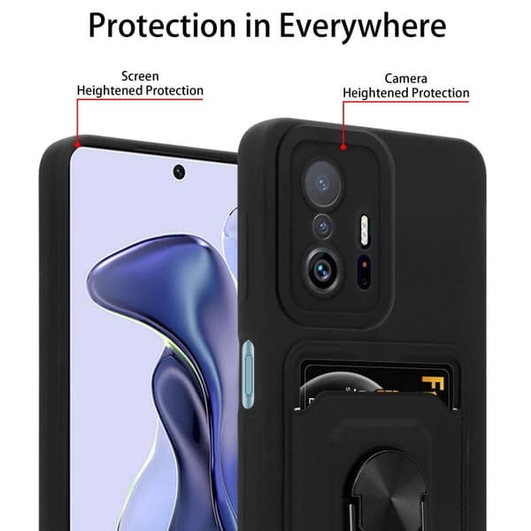 Xiaomi 11T / 11T PRO Deksel Kjede for mobiltelefoner med stativfunksjon