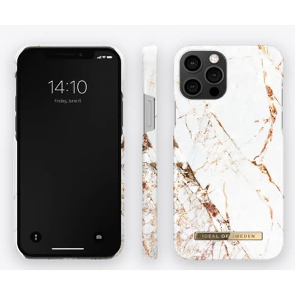 Ideal of Sweden iPhone 12/iPhone 12 Pro Kuori Fashion Case Carrara Gold