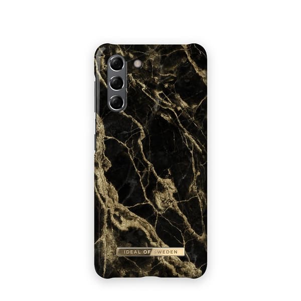 Ideal of Sweden Samsung Galaxy S21 Kuori Fashion Case Golden Smoke Marble