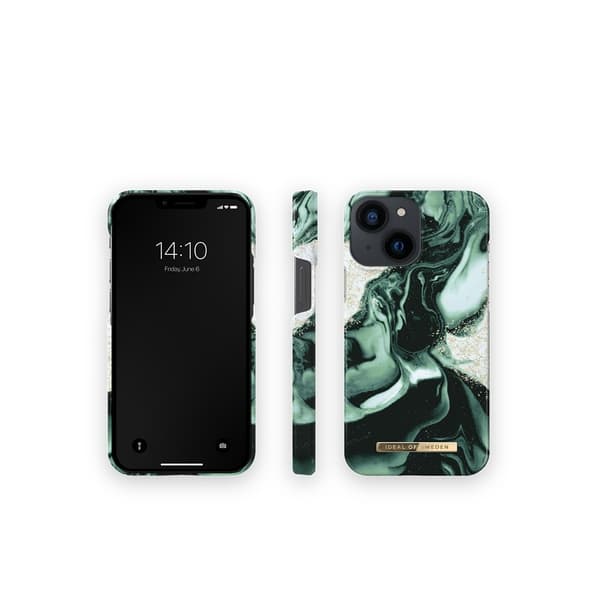 Ideal of Sweden iPhone 13 Mini Deksel Fashion Case Golden Olive Marble