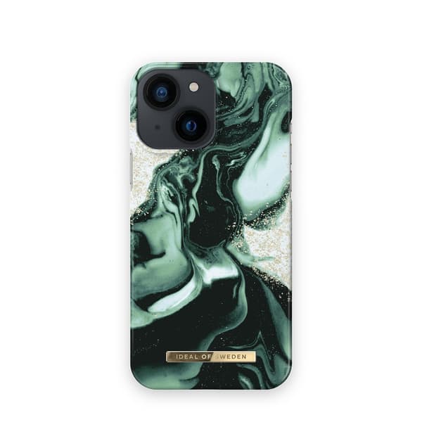 Ideal of Sweden iPhone 13 Mini Kuori Fashion Case Golden Olive Marble